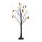 4ft. Pre-Lit Artificial Halloween Pumpkins and Skulls Ornament Tree with 64 Warm White LED Lights